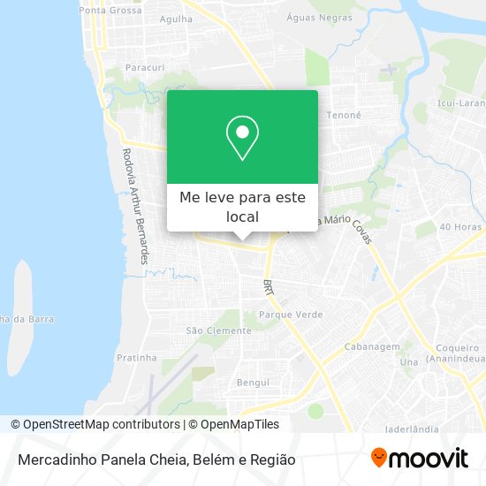 Mercadinho Panela Cheia mapa