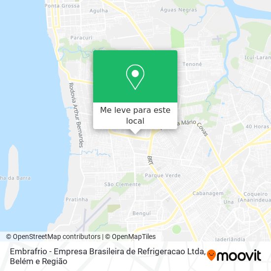 Embrafrio - Empresa Brasileira de Refrigeracao Ltda mapa