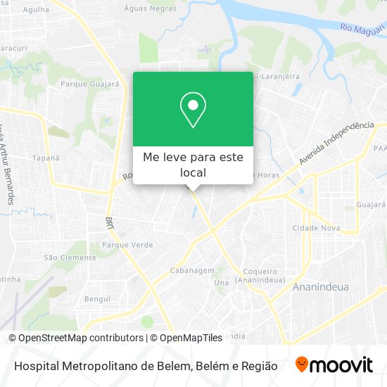 Hospital Metropolitano de Belem mapa