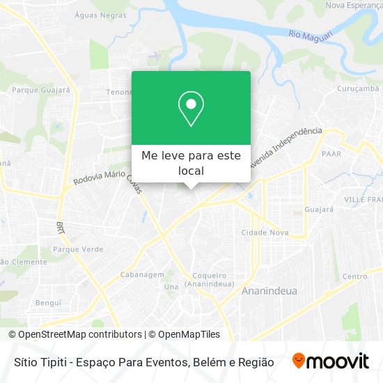 Sítio Tipiti - Espaço Para Eventos mapa