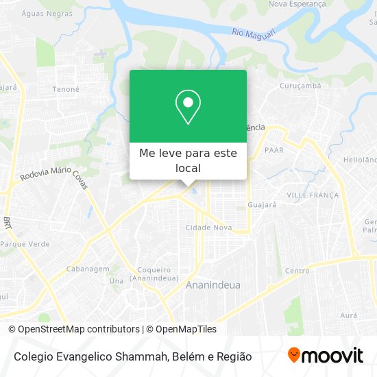Colegio Evangelico Shammah mapa