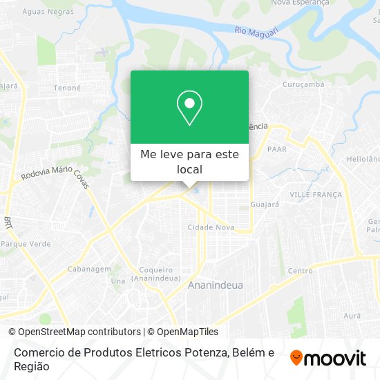 Comercio de Produtos Eletricos Potenza mapa