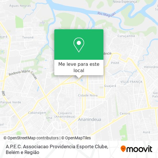 A.P.E.C. Associacao Providencia Esporte Clube mapa