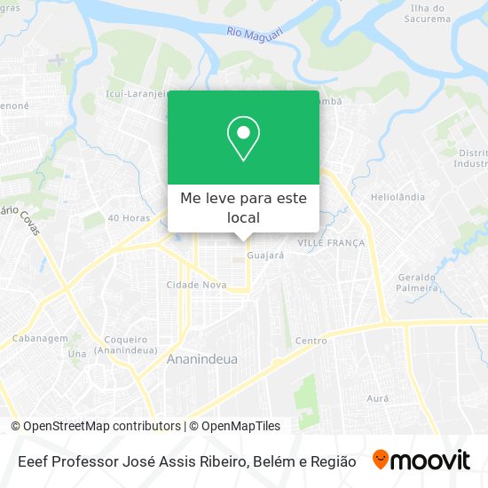 Eeef Professor José Assis Ribeiro mapa