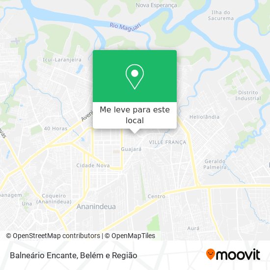 Balneário Encante mapa