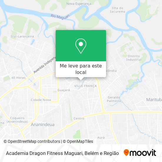 Academia Dragon Fitness Maguari mapa
