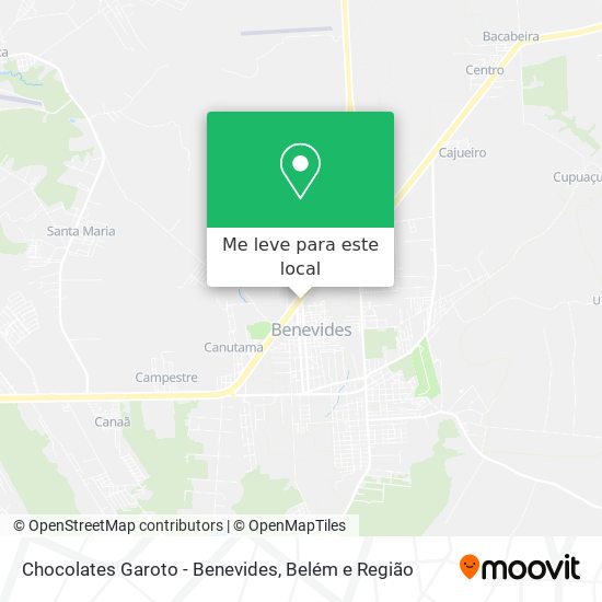 Chocolates Garoto - Benevides mapa