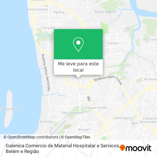 Galenica Comercio de Material Hospitalar e Servicos mapa