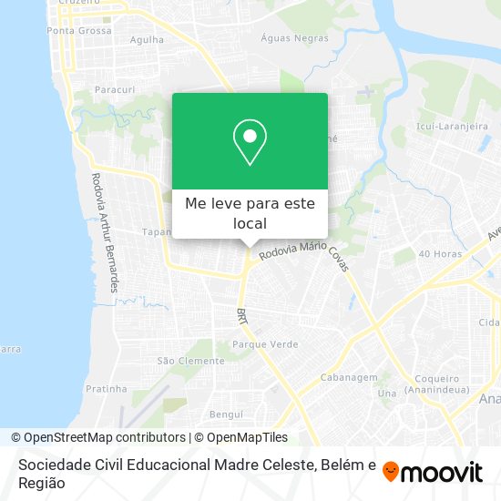 Sociedade Civil Educacional Madre Celeste mapa