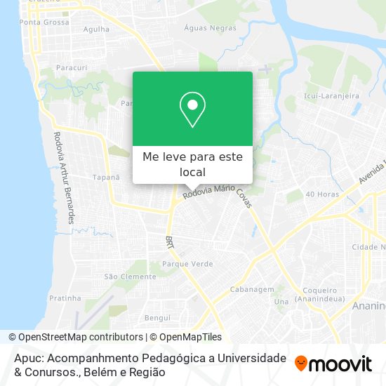 Apuc: Acompanhmento Pedagógica a Universidade & Conursos. mapa