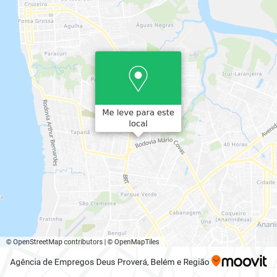 Agência de Empregos Deus Proverá mapa