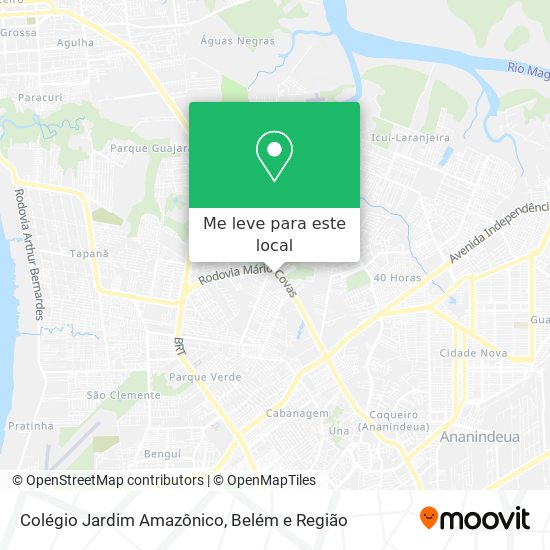 Colégio Jardim Amazônico mapa