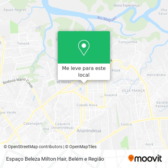 Espaço Beleza Milton Hair mapa