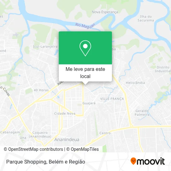 Parque Shopping mapa