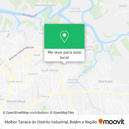 Melhor Tacacá do Distrito Industrial mapa