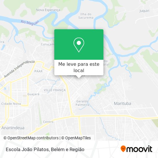 Escola João Pilatos mapa