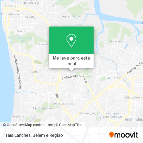 Taís Lanches mapa