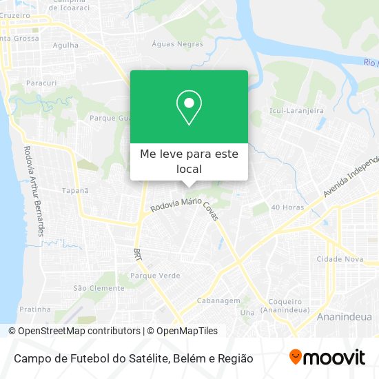 Campo de Futebol do Satélite mapa