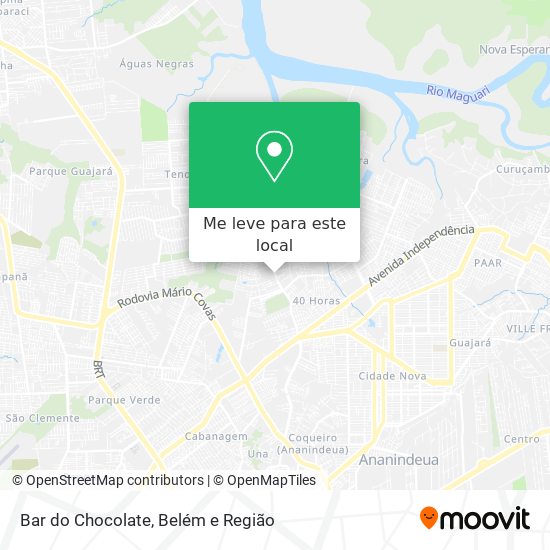 Bar do Chocolate mapa