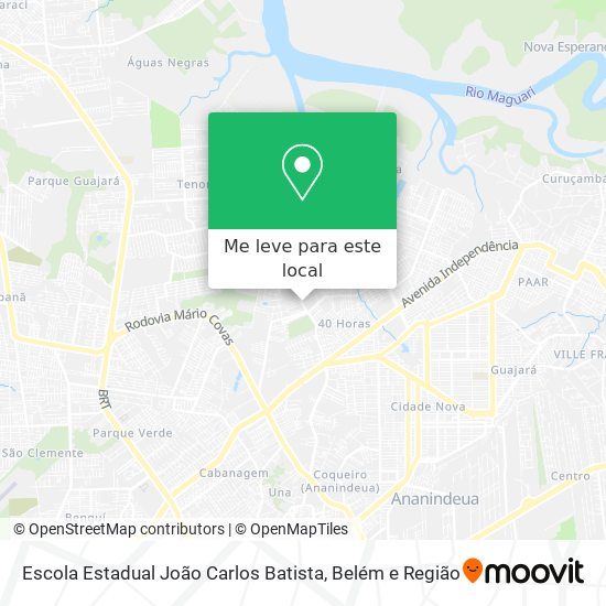 Escola Estadual João Carlos Batista mapa