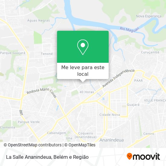 La Salle Ananindeua mapa
