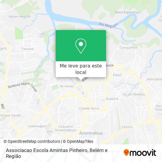 Associacao Escola Amintas Pinheiro mapa