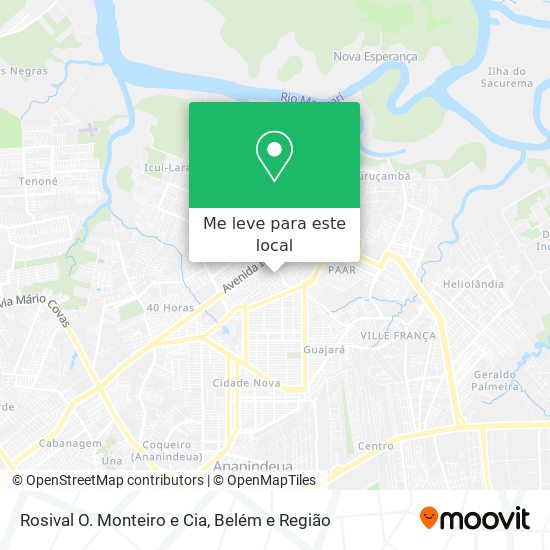 Rosival O. Monteiro e Cia mapa