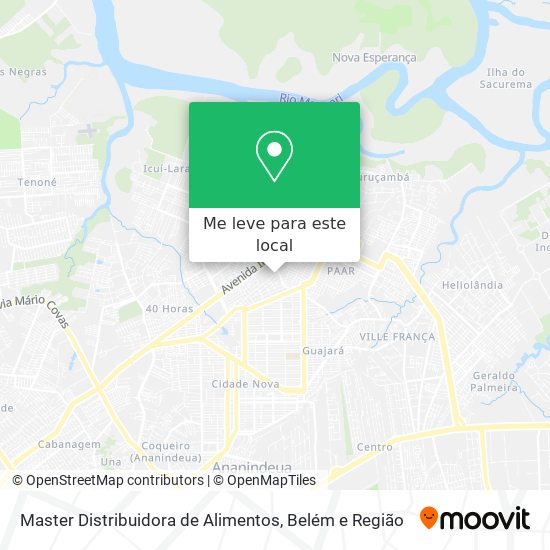 Master Distribuidora de Alimentos mapa
