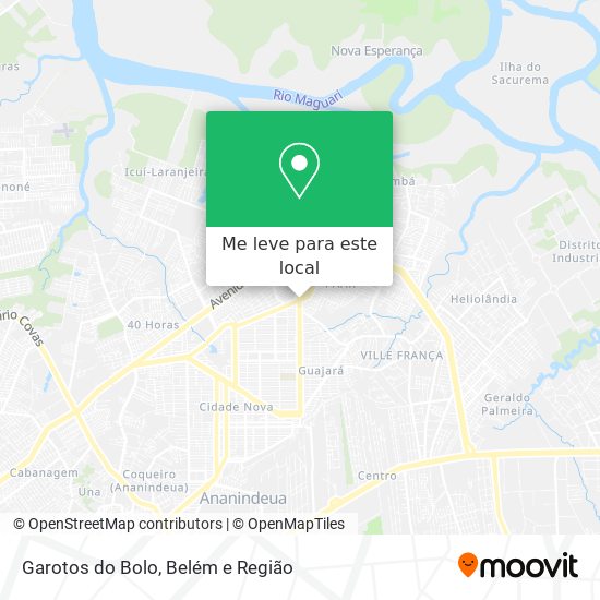 Garotos do Bolo mapa