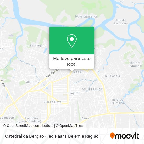 Catedral da Bênção - Ieq Paar I mapa