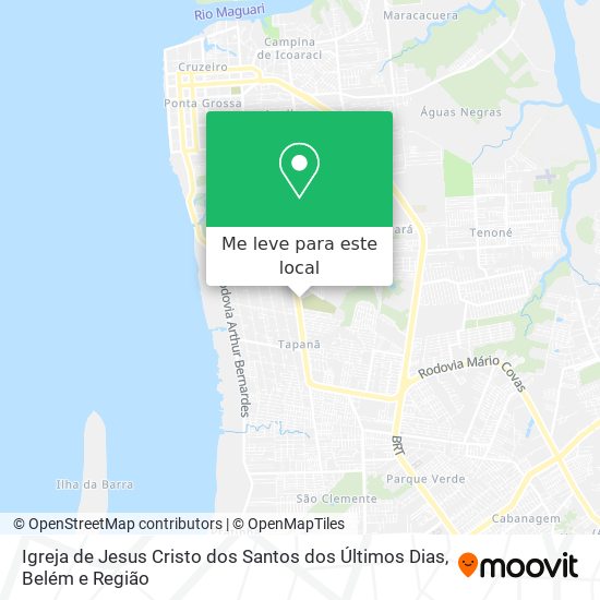 Igreja de Jesus Cristo dos Santos dos Últimos Dias mapa