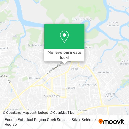 Escola Estadual Regina Coeli Souza e Silva mapa
