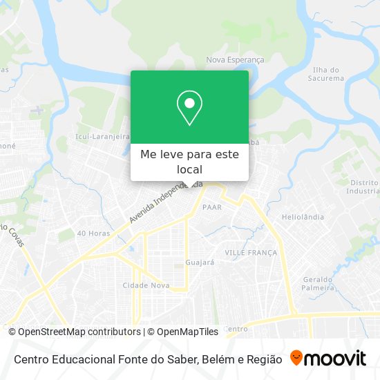 Centro Educacional Fonte do Saber mapa