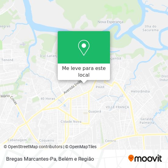 Bregas Marcantes-Pa mapa