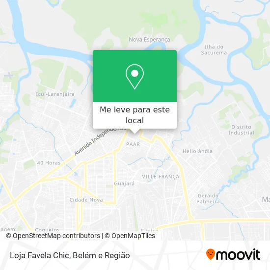 Loja Favela Chic mapa