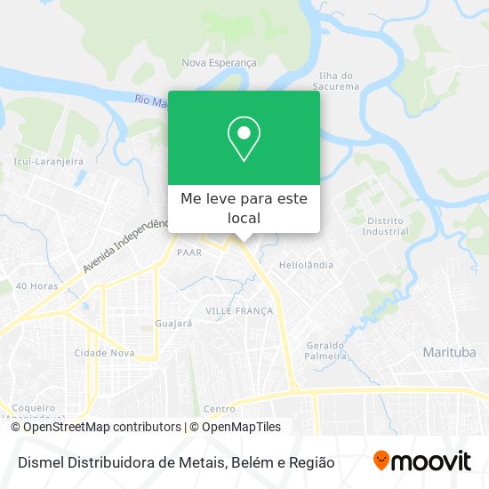 Dismel Distribuidora de Metais mapa