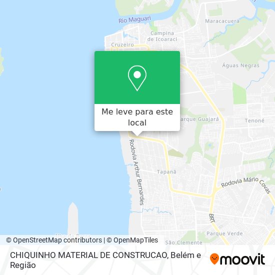 CHIQUINHO MATERIAL DE CONSTRUCAO mapa