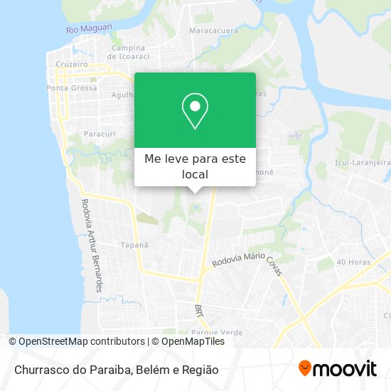 Churrasco do Paraiba mapa