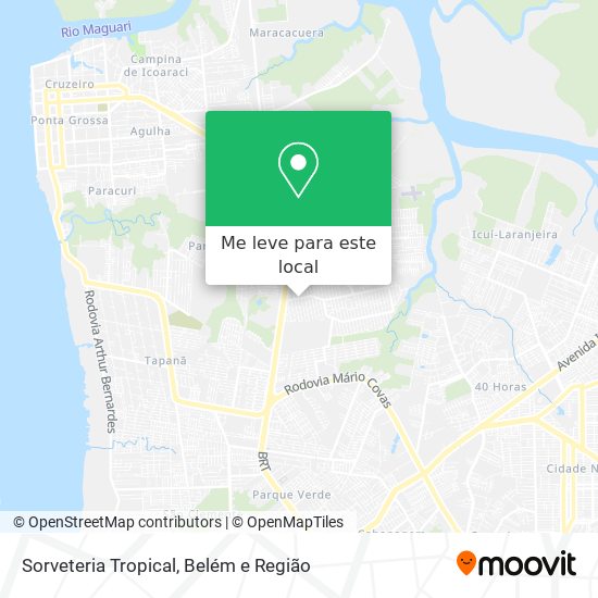 Sorveteria Tropical mapa