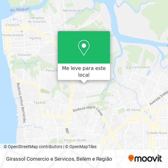 Girassol Comercio e Servicos mapa