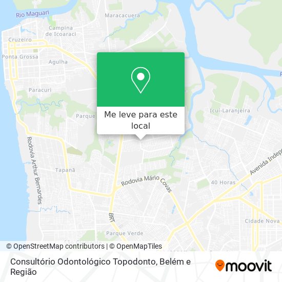 Consultório Odontológico Topodonto mapa