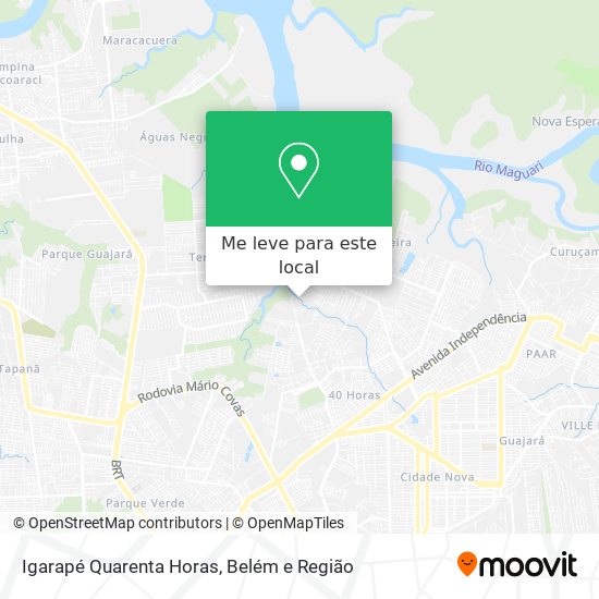 Igarapé Quarenta Horas mapa