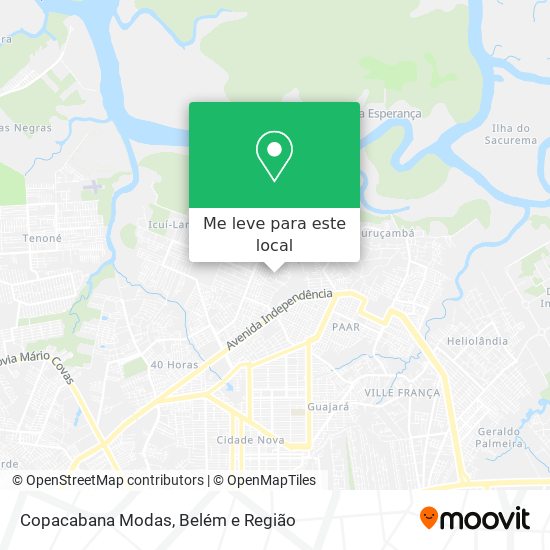 Copacabana Modas mapa