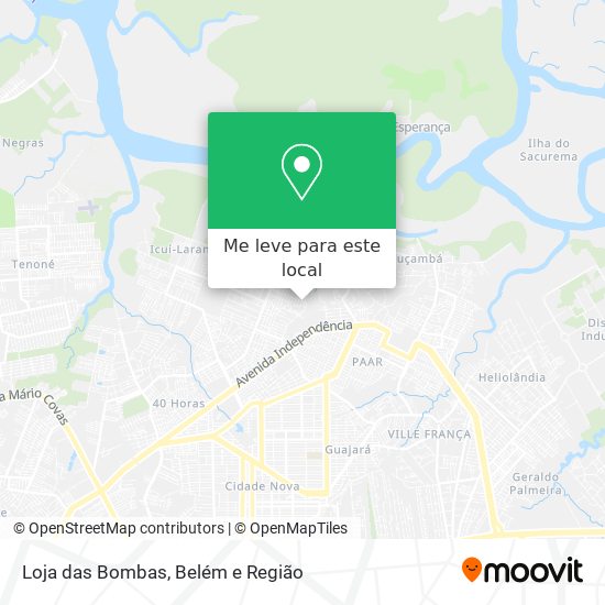 Loja das Bombas mapa