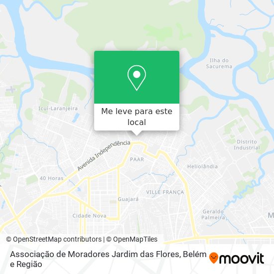 Associação de Moradores Jardim das Flores mapa