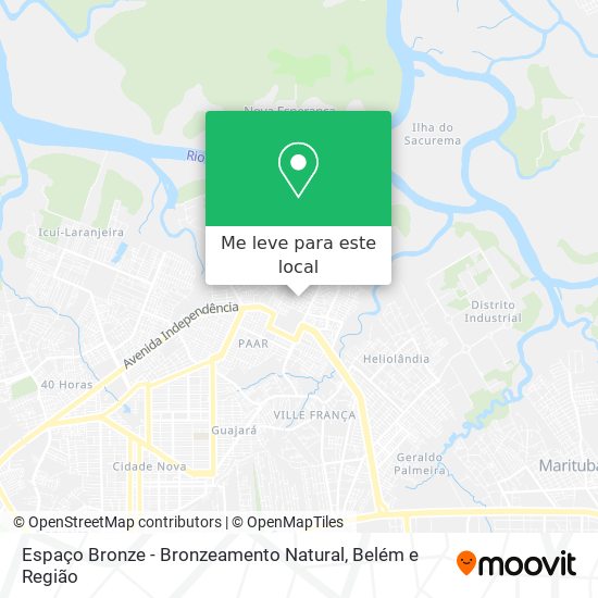 Espaço Bronze - Bronzeamento Natural mapa