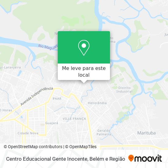 Centro Educacional Gente Inocente mapa