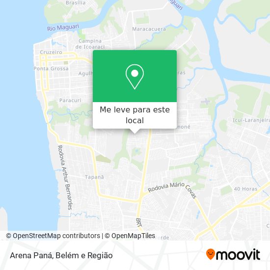 Arena Paná mapa