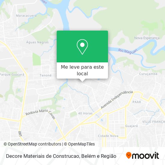 Decore Materiais de Construcao mapa