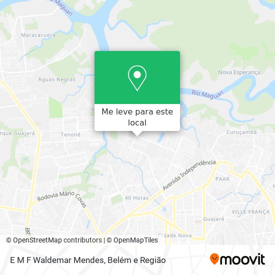 E M F Waldemar Mendes mapa